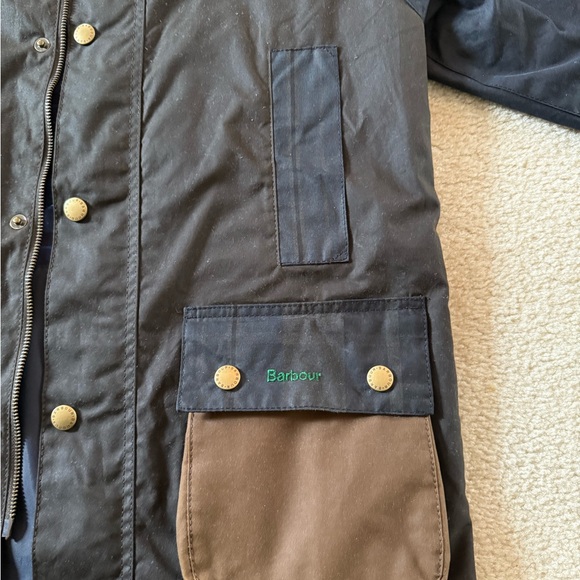 Barbour patchwork waxed jacket size 36 - Picture 2 of 6
